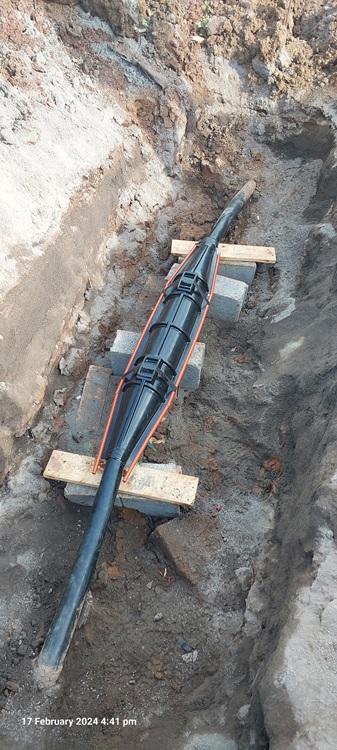 22 KV Cable Joint Completed